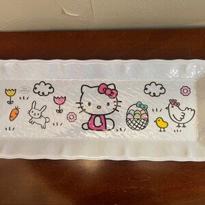 Brand New Hello Kitty Easter Large 19" Melamine Serving Tray